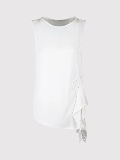 P.a.r.o.s.h Volant Top Tops White