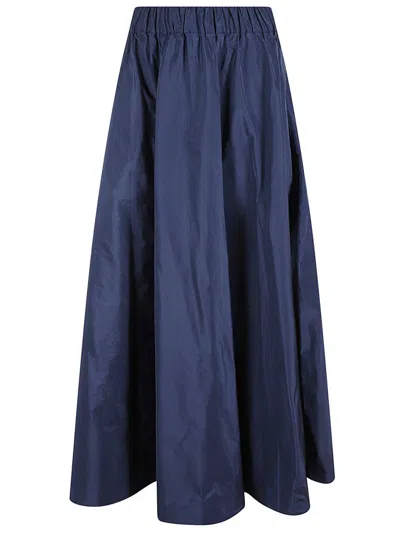 P.A.R.O.S.H VOLUMINOUS HIGH-WAISTED MAXI SKIRT WITH SMOOTH FINISH