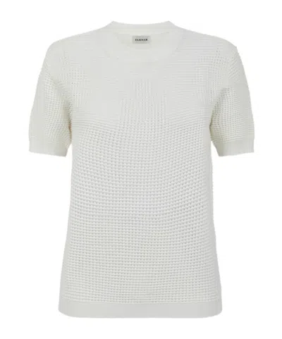 P.a.r.o.s.h Waffle Knit T-shirt In White