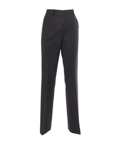 P.a.r.o.s.h Waistband Loop Casual Pants In Black
