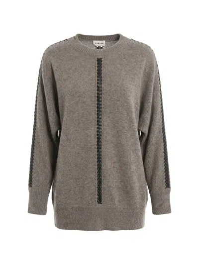 P.a.r.o.s.h Whipstitch-detail Sweater In Brown