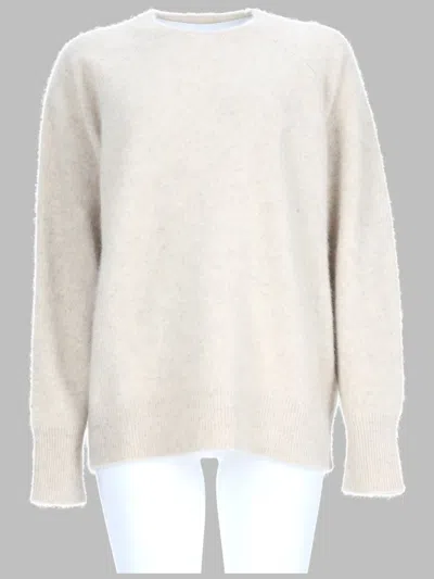 P.a.r.o.s.h . Raccoon Fur Jumper In White