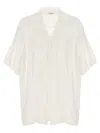 P.a.r.o.s.h White Beach Embroidered Shirt In White