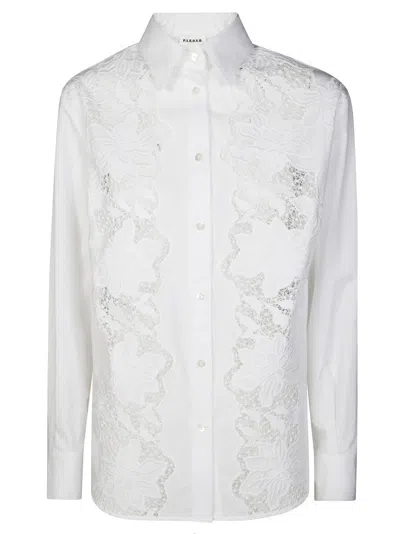 P.A.R.O.S.H WHITE BUTTON-UP SHIRT