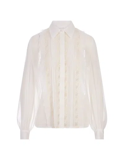 P.a.r.o.s.h White Chiffon Polidori Shirt