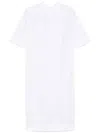 P.a.r.o.s.h Parosh White Midi Dress With Classic Collar In White