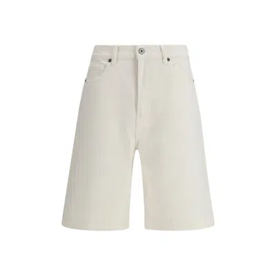 P.a.r.o.s.h Logo-patch Bermuda Shorts In White
