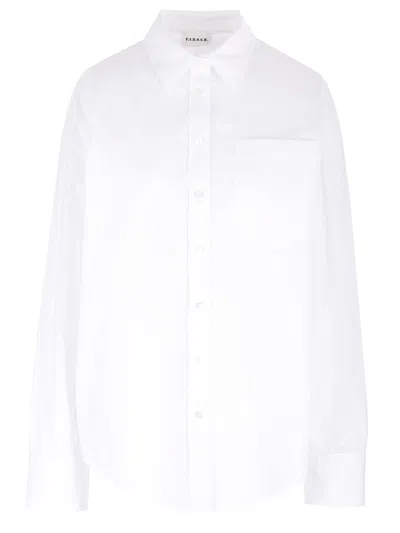 P.A.R.O.S.H WHITE COTTON SHIRT