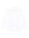 P.a.r.o.s.h Pleated Shirt With Lace And Collar In White