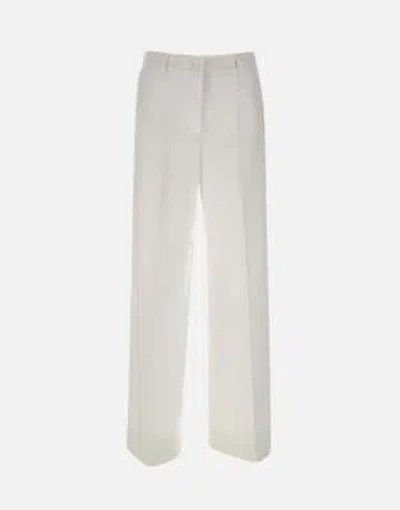 Pre-owned P.a.r.o.s.h Parosh White Cotton Trousers Canyox24 100% Original