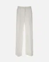 P.a.r.o.s.h White Pressed-crease Tailored Trousers In White