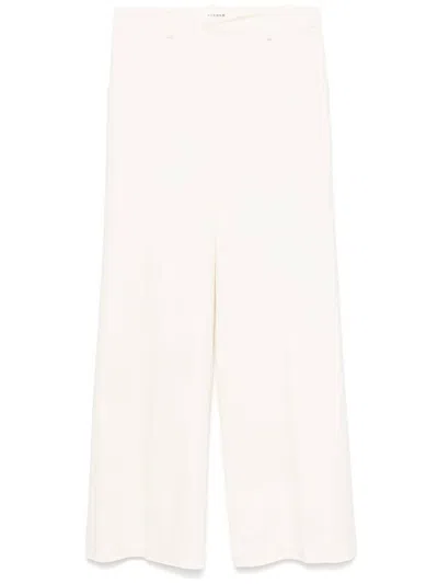 P.A.R.O.S.H WHITE CREW TROUSERS