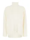 P.a.r.o.s.h White Crewneck Sweater In Knit Woman In Neutral