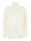 P.a.r.o.s.h White Crewneck Sweater In Knit Woman