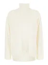 Shop P.a.r.o.s.h White Crewneck Sweater In Knit Woman