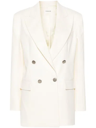 P.a.r.o.s.h White Double-breasted Blazer