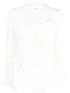 P.a.r.o.s.h Single-breasted Slim-cut Blazer In White