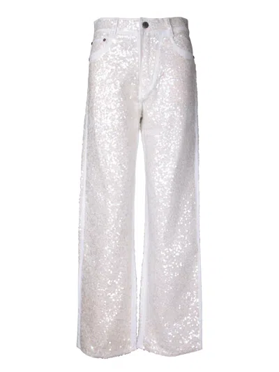 P.A.R.O.S.H WHITE GUFF JEANS