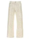 P.a.r.o.s.h . Sequin Embellished Jeans In White