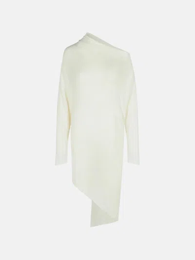 P.a.r.o.s.h White Linen Blend Sweater In Cream