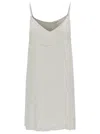 P.a.r.o.s.h Mini White Dress With All-over Paillettes In Viscose Woman In White