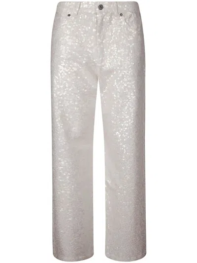 P.a.r.o.s.h P. A.r. O.s. H. Woman Pants Cream Size M Cotton, Elastane, Pvc - Polyvinyl Chloride In Beige