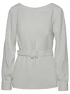 P.a.r.o.s.h White Polyester Blouse