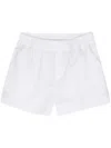 P.a.r.o.s.h Pressed Crease Poplin Shorts In White