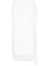 P.a.r.o.s.h Layered Sequin Wrap Midi Skirt In White