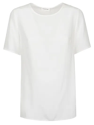 P.A.R.O.S.H WHITE SILK BLOUSE