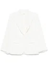 P.a.r.o.s.h Parosh Single-breasted Blazer Jacket In White