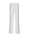 P.a.r.o.s.h Waistband Trousers With Pockets And Stripes In White