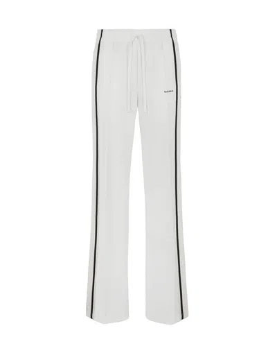 P.A.R.O.S.H WHITE STRAIGHT TROUSER