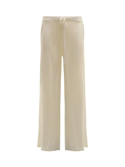 P.a.r.o.s.h White Viscose Roux24 Pants In Neutrals