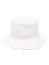 P.a.r.o.s.h Wide-brim Wool Bucket Hat In White