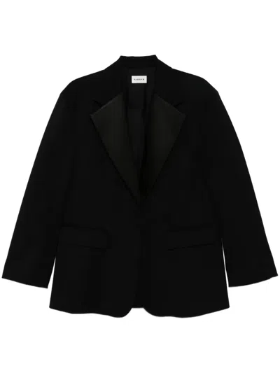 P.a.r.o.s.h Wide-lapel Blazer In Black