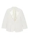 P.a.r.o.s.h Wide-lapel Blazer In White