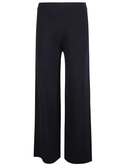 P.a.r.o.s.h . Wide-leg Black Viscose Pants With Minimalist Design