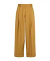 P.a.r.o.s.h Wide-leg Casual Pants In Brown