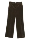 P.a.r.o.s.h Parosh Wide Leg Courduroy Trousers In Brown