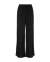P.a.r.o.s.h Wide-leg Drawstring-waist Trousers In Black
