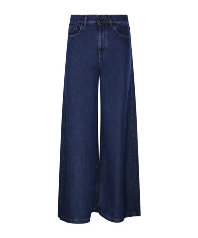 P.a.r.o.s.h Wide-leg Jeans In Blue