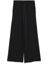 P.a.r.o.s.h Wide-leg Knitted Trousers In Grey