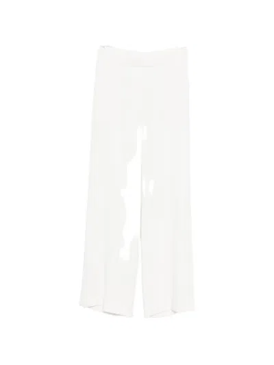 P.a.r.o.s.h Wide-leg Palazzo Pants In White