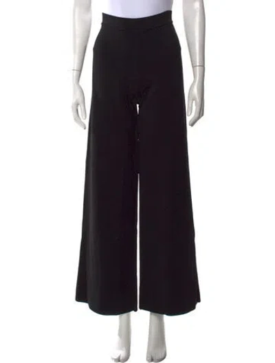 Pre-owned P.a.r.o.s.h Wide Leg Pants In Black