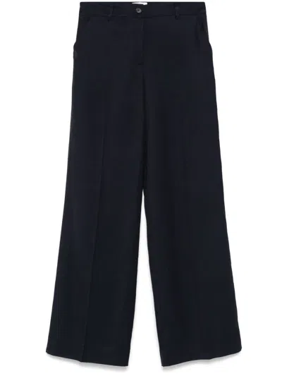 P.a.r.o.s.h Wide Leg Pants In Blue
