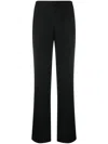 P.a.r.o.s.h Wide-leg Pants With Elasticated Back Waistband In Black