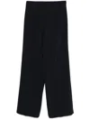 P.a.r.o.s.h Tailored Trousers With High Waist And Wide-leg Design In Black