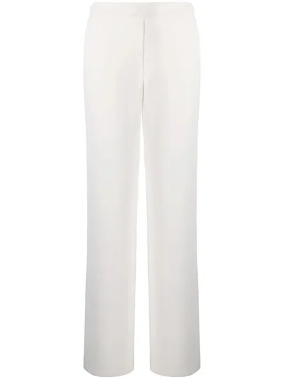 P.a.r.o.s.h Wide-leg Pants With Smooth Front In White