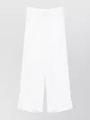 P.a.r.o.s.h Wide Leg Sheer Fabric Trousers With Crochet Detailing